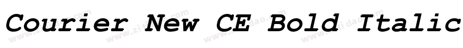 Courier New CE Bold Italic字体转换